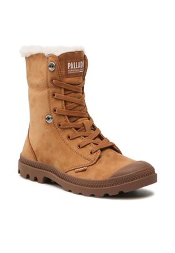 Palladium Trapery Baggy Nbk Wl 97962-237-M Brązowy. Kolor: brązowy. Materiał: nubuk, skóra