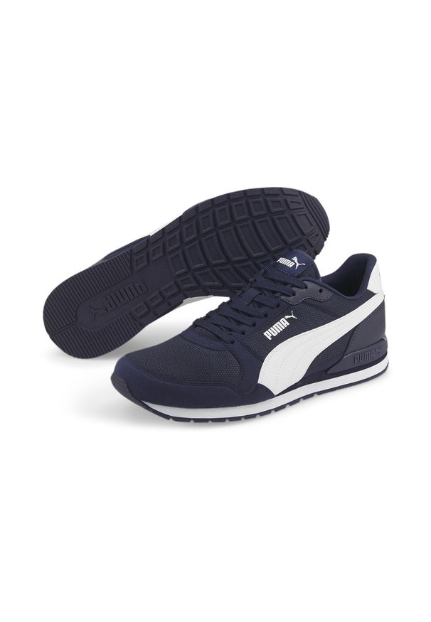 Buty do chodzenia męskie Puma ST Runner v3 Mesh. Kolor: niebieski, wielokolorowy, biały. Materiał: syntetyk, mesh, materiał, tkanina. Sport: turystyka piesza