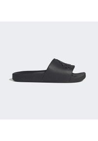 Klapki basenowe dla dorosłych Adidas Adilette Aqua. Kolor: czarny. Wzór: gładki. Styl: sportowy