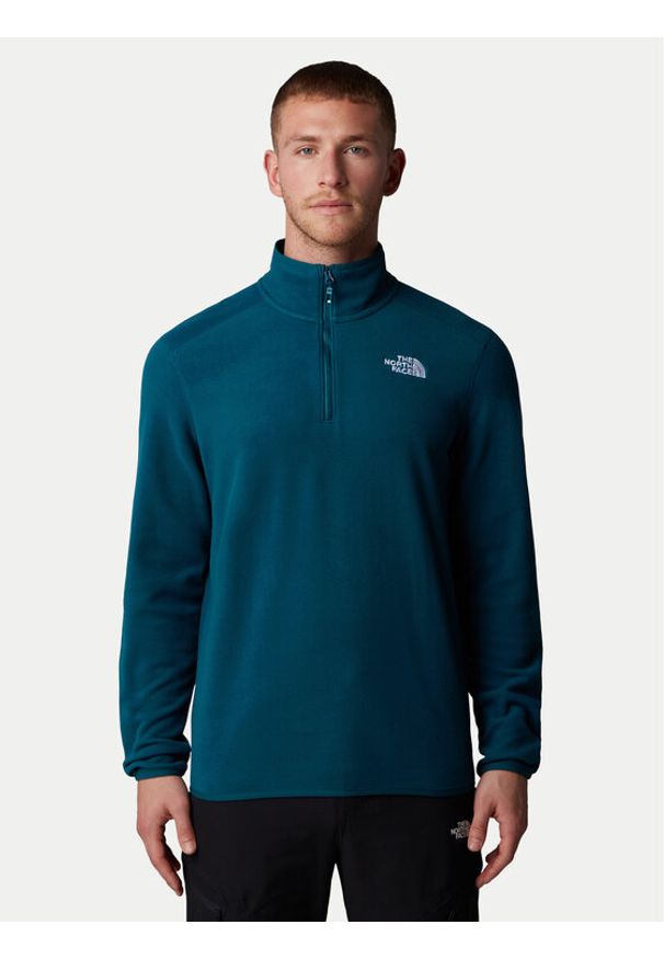 The North Face Polar Glacier NF0A855W Granatowy Regular Fit. Kolor: niebieski. Materiał: syntetyk