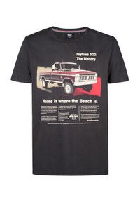Petrol Industries T-Shirt M-1050-TSR604 Czarny Regular Fit. Kolor: czarny. Materiał: bawełna #3