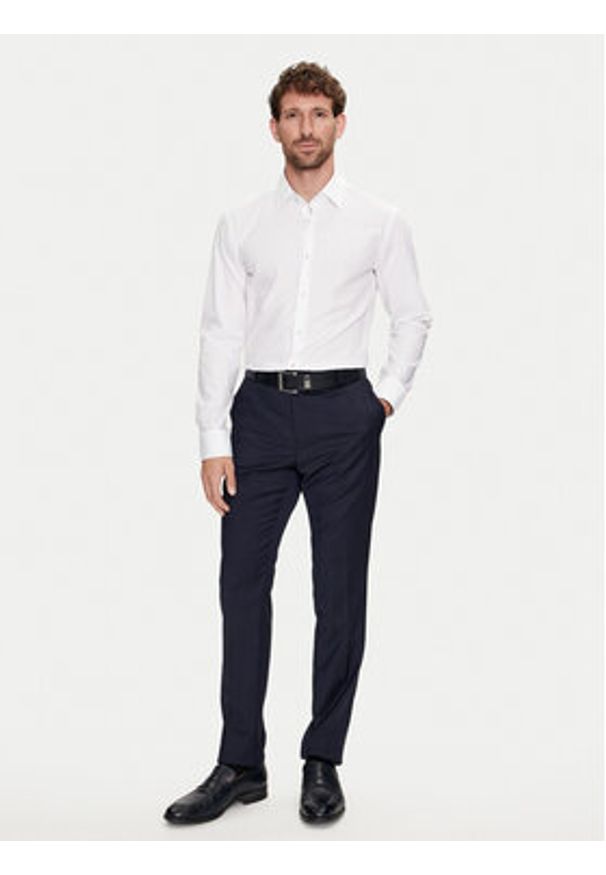 BOSS - Boss Koszula H-Hank-Kent-C3-214 50512652 Biały Slim Fit. Typ kołnierza: kołnierzyk klasyczny. Kolor: biały. Materiał: bawełna