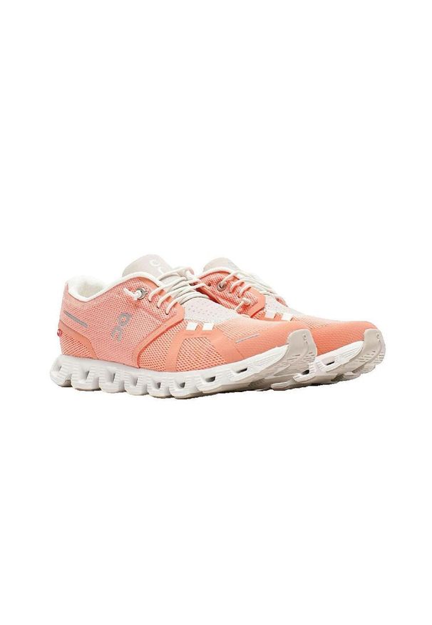 Buty do biegania Kobieta On Running Cloud 5 róża. Kolor: różowy. Materiał: syntetyk, tkanina, materiał. Sport: bieganie