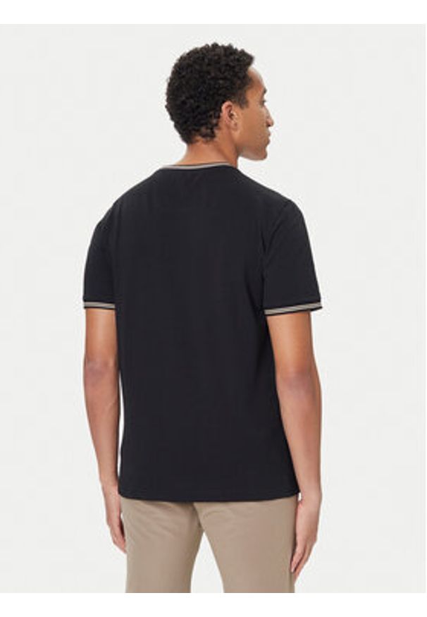 BOSS T-Shirt Taul 50521245 Czarny Regular Fit. Kolor: czarny. Materiał: bawełna