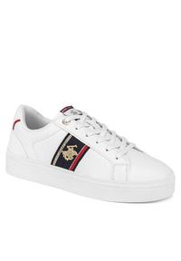 Beverly Hills Polo Club Sneakersy V12-722 Biały. Kolor: biały. Materiał: skóra
