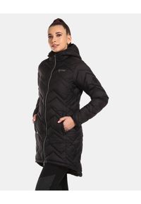 Damski płaszcz ocieplany Kilpi LEILA-W. Kolor: czarny. Materiał: nylon. Sport: turystyka piesza