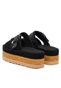 Ugg Klapki W Aubrey Slide 1167451 Czarny. Kolor: czarny. Materiał: zamsz, skóra