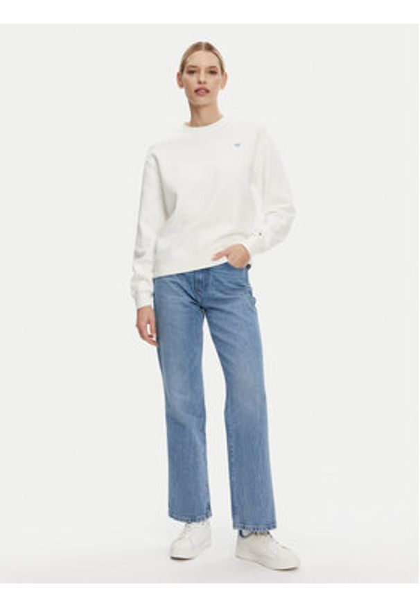 TOMMY HILFIGER - Tommy Hilfiger Bluza WW0WW45980 Écru Regular Fit. Materiał: bawełna