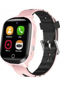 NoName - SMARTWATCH DLA DZIECI ZEGAREK SIM POLSKI DZIECKA RÓŻOWY TELEFON APARAT GRY. Rodzaj zegarka: smartwatch. Kolor: różowy