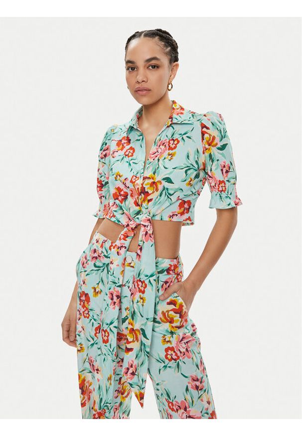 Guess Koszula W4GH42 WG4G0 Kolorowy Regular Fit. Materiał: wiskoza. Wzór: kolorowy