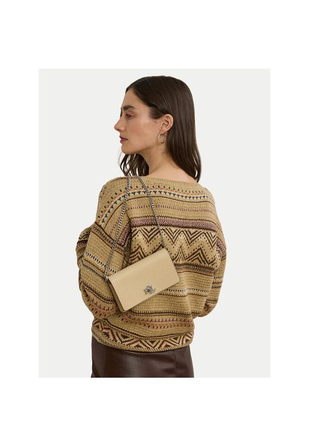 Lauren Ralph Lauren - Torebka LAUREN RALPH LAUREN. Kolor: beżowy