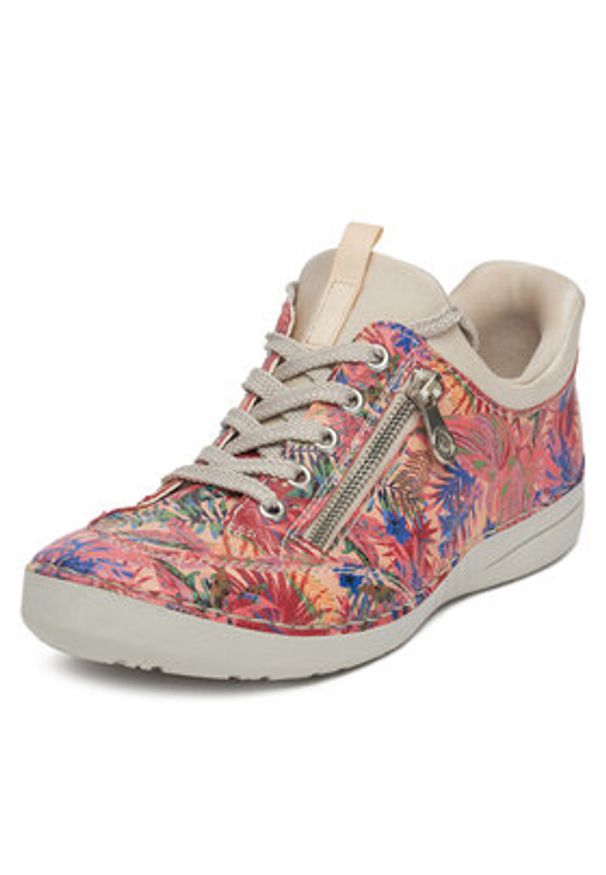 Rieker Sneakersy 52567-90 Kolorowy. Materiał: materiał. Wzór: kolorowy