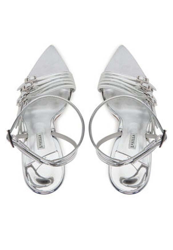 LE SILLA - Le Silla Sandały 6627C100BXPPMRA 921 Srebrny. Kolor: srebrny. Materiał: skóra