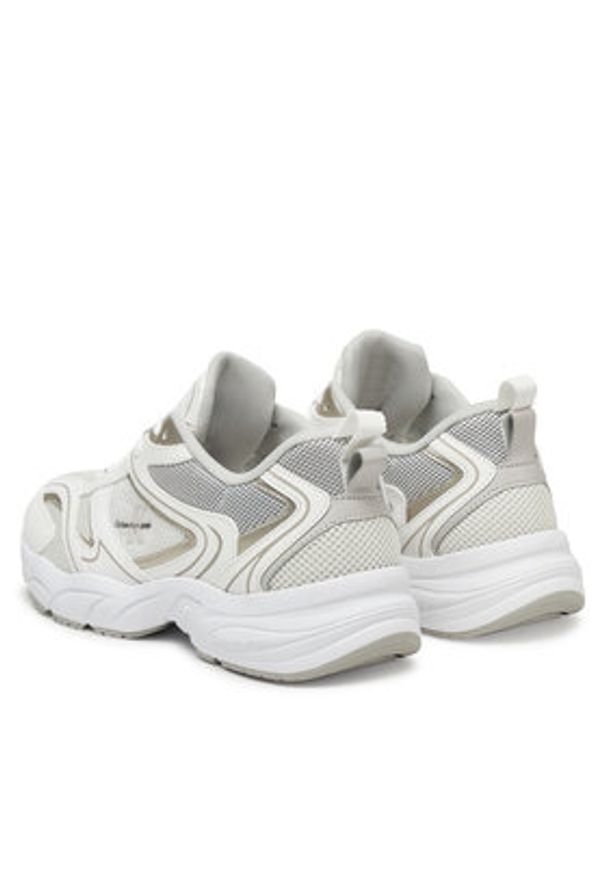 Calvin Klein Jeans Sneakersy Retro Tennis Mesh Ml YW0YW01807 Biały. Kolor: biały. Materiał: materiał