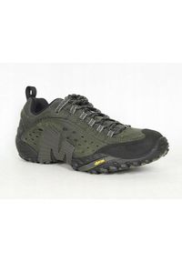 Merrell - Buty trekkingowe na co dzień MERRELL INTERCEPT skóra. Okazja: na co dzień. Kolor: zielony. Materiał: skóra