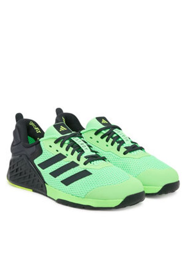 Adidas - adidas Buty na siłownię Dropset 3 strength training JR1668 Zielony. Kolor: zielony. Materiał: materiał. Sport: fitness
