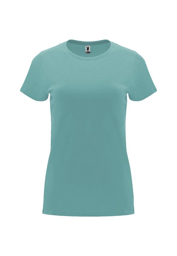 ROLY - Damska Koszulka Z Krótkim Rękawem Capri. Kolor: niebieski. Długość rękawa: krótki rękaw. Długość: krótkie. Sport: turystyka piesza