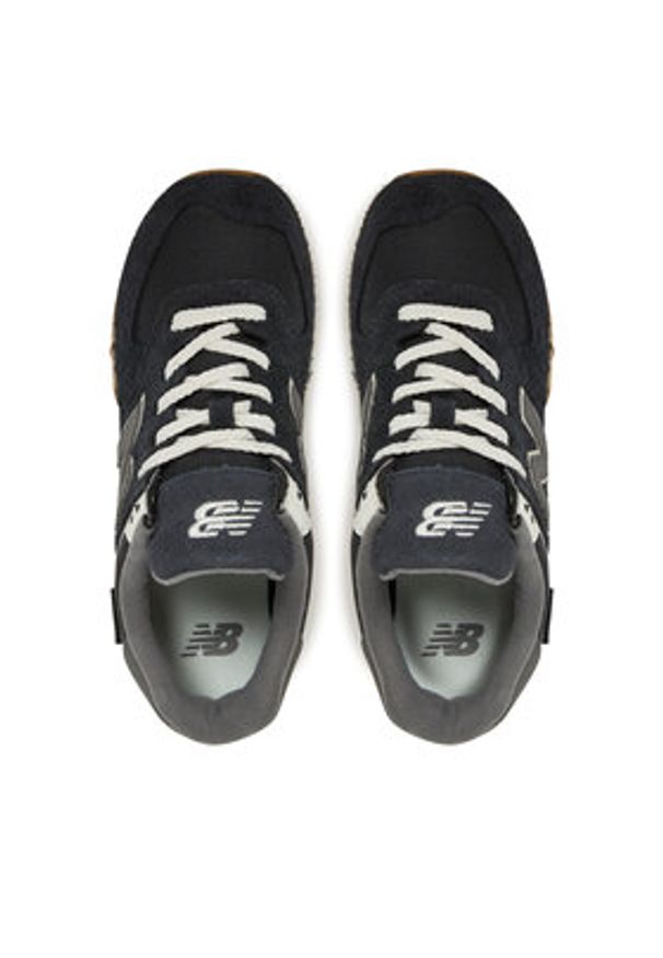 New Balance Sneakersy U574RUS Czarny. Kolor: czarny. Materiał: zamsz, skóra. Model: New Balance 574