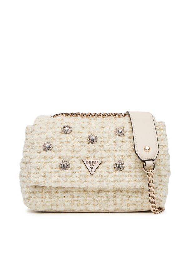 Guess Torebka Everlee HWAT86 79210 Beżowy. Kolor: beżowy