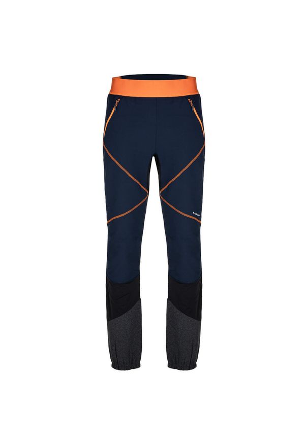 GALEO - Pantalony Softshell Męskie 2XL - Wiatroszczelne i Oddychające. Kolor: wielokolorowy, szary, pomarańczowy. Materiał: softshell. Sport: turystyka piesza