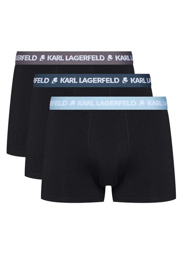 Karl Lagerfeld - KARL LAGERFELD Komplet 3 par bokserek A1M47021 Czarny. Kolor: czarny. Materiał: bawełna