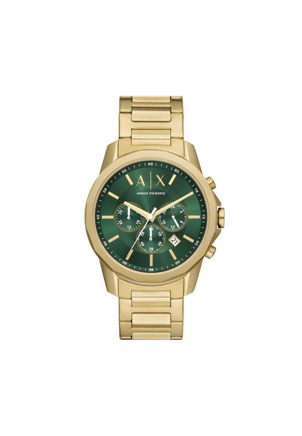Zegarek Armani Exchange Banks AX1746 Green/Gold. Kolor: złoty