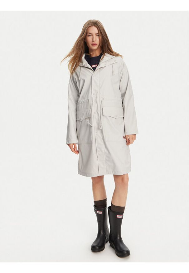 Hunter Parka Janna HARW0021242 Szary Regular Fit. Kolor: szary. Materiał: syntetyk