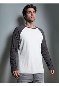 Sinsay - Bawełniana koszulka longsleeve - szary. Kolor: szary. Materiał: bawełna. Długość rękawa: długi rękaw