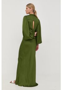 Birgitte Herskind sukienka kolor zielony maxi dopasowana. Kolor: zielony. Materiał: guma, tkanina. Typ sukienki: dopasowane. Długość: maxi