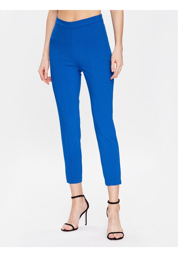 Sisley Spodnie materiałowe 4OLVLF02R Niebieski Slim Fit. Kolor: niebieski. Materiał: materiał, syntetyk