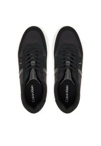 Calvin Klein Sneakersy Mixed Texture Lace Up Cupsole Trainers YM0YM01395 Czarny. Kolor: czarny. Materiał: skóra #6
