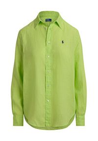 Polo Ralph Lauren Koszula 211970730509 Zielony Classic Fit. Typ kołnierza: polo. Kolor: zielony. Materiał: len #2