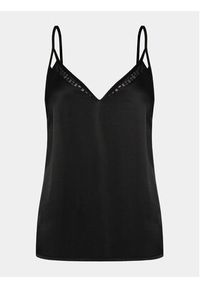 BOSS - Boss Koszulka piżamowa Audrey 50515623 Czarny Relaxed Fit. Kolor: czarny. Materiał: wiskoza