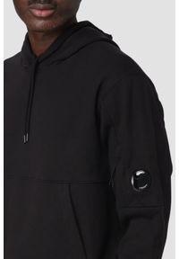 C.P. Company - C.P. COMPANY Czarna męska bluza Sweat Hooded. Kolor: czarny