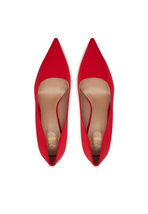 Love Moschino - LOVE MOSCHINO Szpilki JA10089G1MIM0500 Czerwony. Kolor: czerwony. Materiał: materiał. Obcas: na szpilce
