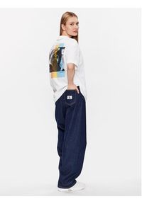 Calvin Klein Jeans T-Shirt J20J221629 Biały Regular Fit. Kolor: biały. Materiał: bawełna #4