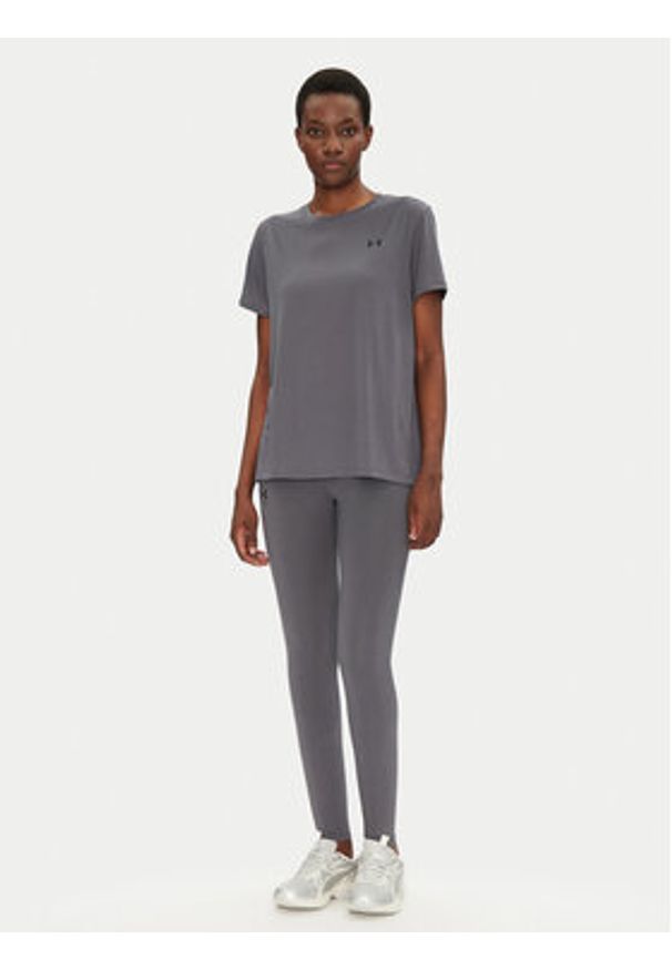 Under Armour Koszulka techniczna Rech SSC 1384231 Szary Relaxed Fit. Kolor: szary. Materiał: syntetyk