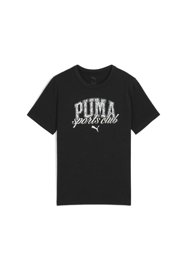 Puma - Młodzieżowa koszulka PUMA Class z grafiką PUMA Black. Kolor: czarny. Materiał: guma. Wzór: nadruk