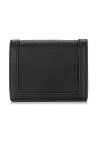 Ochnik - Mały portfel damski w formie torebki. Kolor: czarny. Materiał: skóra #3