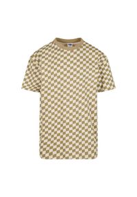 Oversizowa koszulka w kratę Urban Classics. Kolor: zielony. Materiał: bawełna
