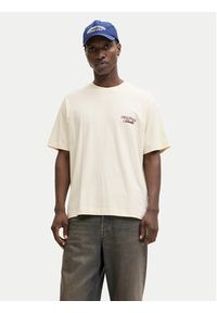 Jack & Jones T-Shirt Norrebro Typo 12282898 Écru Regular Fit. Kolor: kremowy. Materiał: bawełna #8