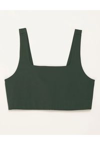 GIRLFRIEND COLLECTIVE - Zielony top Tommy Moss. Typ kołnierza: dekolt kwadratowy. Kolor: zielony. Materiał: poliester, tkanina, materiał #1