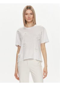 Kontatto T-Shirt SH516 Biały Regular Fit. Kolor: biały