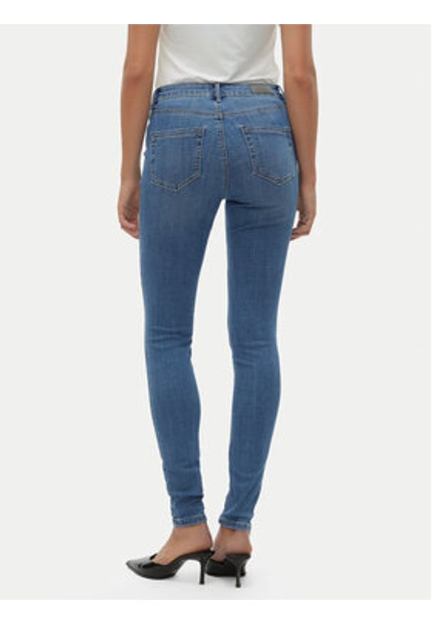 Vero Moda Jeansy Flash 10300173 Niebieski Skinny Fit. Kolor: niebieski