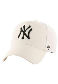 Czapka z daszkiem dla dorosłych 47 Brand New York Yankees. Kolor: beżowy. Materiał: wełna, akryl