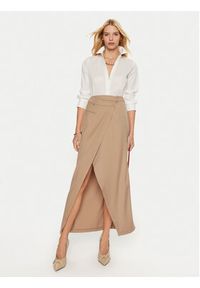 Artigli - ARTIGLI Spódnica midi ACGO000665 Beżowy Regular Fit. Kolor: beżowy. Materiał: syntetyk #3