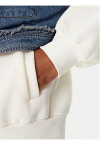 Desigual Bluza Trucker 25WWSK06 Écru Loose Fit. Materiał: bawełna