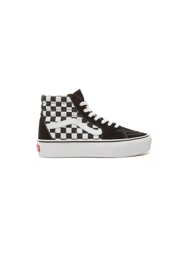 Buty Vans Checkerboard SK8-Hi Platform 2.0 Biały/Czarny. Kolor: czarny. Obcas: na platformie. Model: Vans SK8