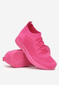 Born2be - Różowe Buty Sportowe Marza. Nosek buta: okrągły. Kolor: różowy. Materiał: materiał. Szerokość cholewki: normalna #4
