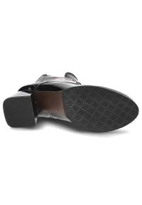 Czarne Botki Armodo Stylowe Obuwie Damskie. Kolor: czarny. Materiał: materiał. Styl: elegancki #3